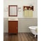 Alaterre Furniture 25" Bath Storage Shelf with Two Towel Rods, Chestnut ABSS0070 - alternate 3
